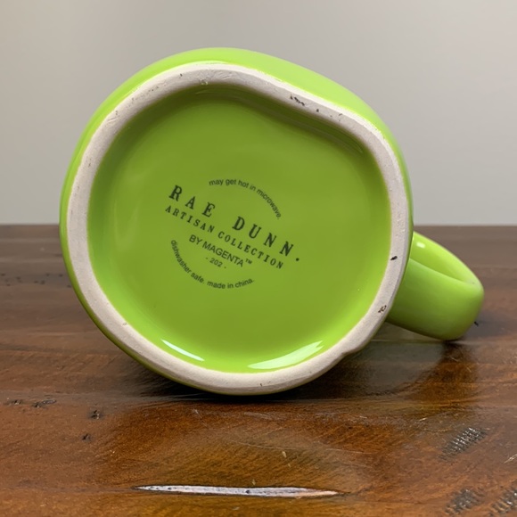 Last 1 - Rae Dunn “Toxic” Green Mug - Picture 5 of 7